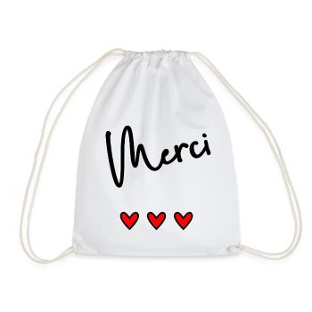 MERCI. MAÎTRESSE. MAÎTRE. MERCI MAÎTRESSE - Sac de sport léger - blanc - Devant