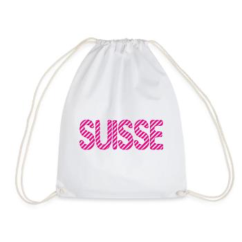 SCHWEIZ. LAND. GENF. HUMOR. FLAGGE. GENF - Turnbeutel - Weiß - Vorne