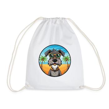 Deutscher Wachtelhund Hunderasse Cartoon Sonnenbrille - Turnbeutel - Weiß - Vorne