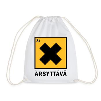 irritating - Drawstring Bag - white - Front