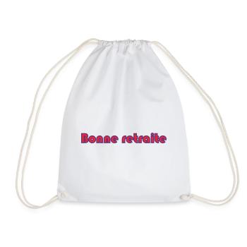 RETRAITE. RETRAITE. RETRAITEE. RETRAITE - Sac de sport léger - blanc - Devant