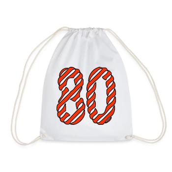 ANNIVERSARY. HAPPY BIRTHDAY. HAPPY BIRTHDAY. - Drawstring Bag - white - Front
