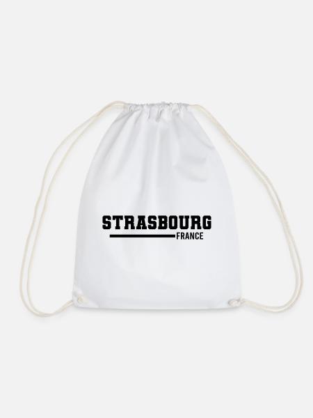 Straßburg | Frankreich - Turnbeutel - Weiß