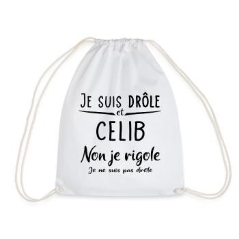 Je suis drôle et celibataire - Sac de sport léger - blanc - Devant