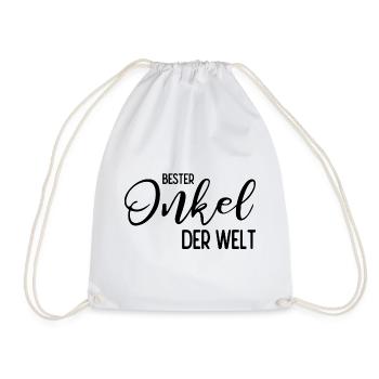 Bester Onkel der Welt - Turnbeutel - Weiß - Vorne
