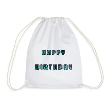 ALLES GUTE ZUM GEBURTSTAG. JAHRESTAG - Turnbeutel - Weiß - Vorne
