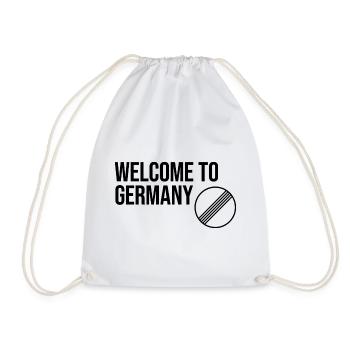 BIENVENUE EN ALLEMAGNE par Unlimited Apparel - Sac de sport léger - blanc - Devant