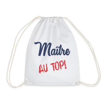 MEISTER AN DER SPITZE - Turnbeutel - Weiß - Vorne