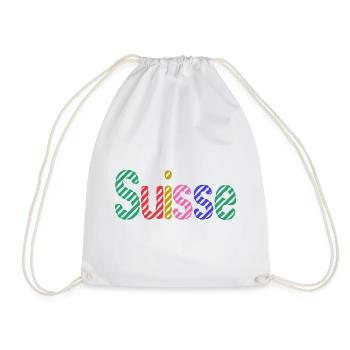 SUISSE. HUMOUR. PAYS. DRAPEAU. GENEVE. LAUSANNE - Sac de sport léger - blanc - Devant