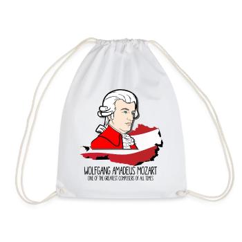 Wolfgang Amadeus Mozart - greatest composer - Turnbeutel - Weiß - Vorne