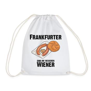 Frankfurter sind die besseren Wiener Würstchen - Turnbeutel - Weiß - Vorne