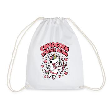 Cupidcorn Strikes Again - Drawstring Bag - white - Front