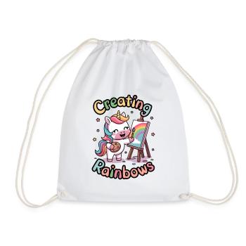 Creating Rainbows - Drawstring Bag - white - Front