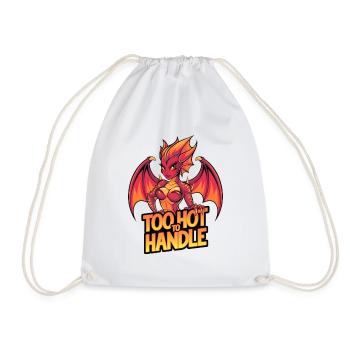 Too Hot To Handle - Drawstring Bag - white - Front