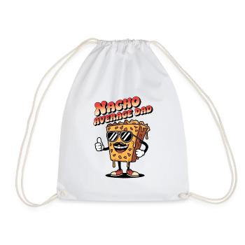 Nacho Average Dad - Drawstring Bag - white - Front