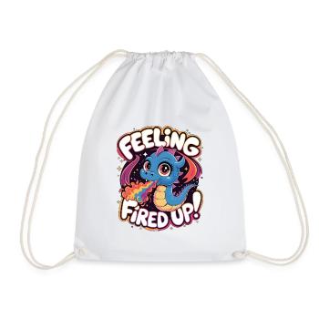 Se sentir enflammé - Sac de sport léger - blanc - Devant