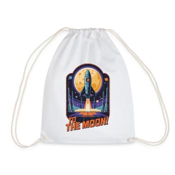 Vers la Lune - Sac de sport léger - blanc - Devant