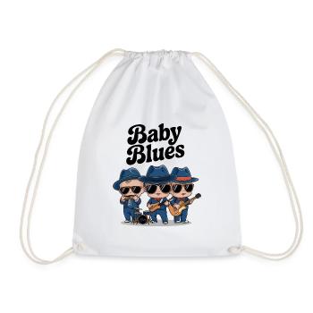Baby Blues - Drawstring Bag - white - Front