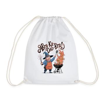 AbraKa-Dad-Bra! - Drawstring Bag - white - Front