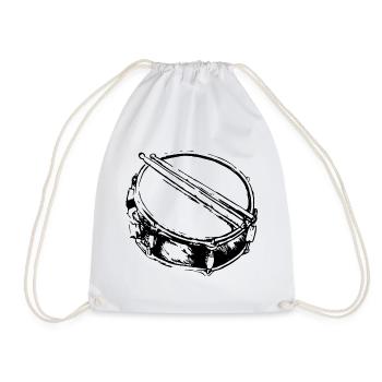 Snare - Drum - Percussion - Musique - Sac de sport léger - blanc - Devant
