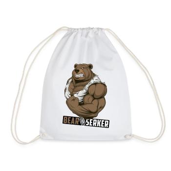 Bearserker - Drawstring Bag - white - Front