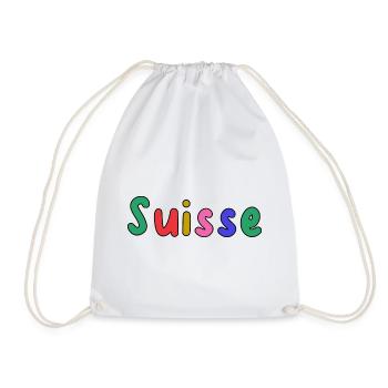 SUISSE. PAYS. GENEVE. HUMOUR. DRAPEAU - Sac de sport léger - blanc - Devant