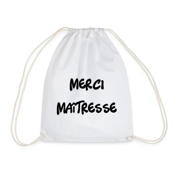 MERCI. MAÎTRESSE. MAÎTRE. MERCI MAÎTRESSE - Sac de sport léger - blanc - Devant