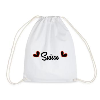 SUISSE. PAYS. GENEVE. SUISSE. HUMOUR. PAYS - Sac de sport léger - blanc - Devant