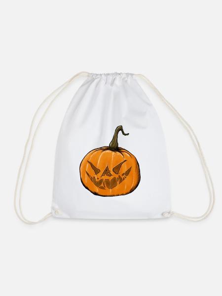Halloween Horror Kürbis - Turnbeutel - Weiß