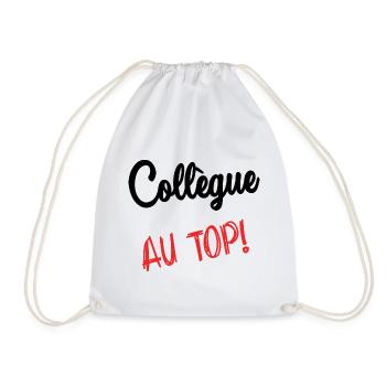 COLLEGUE. HUMOUR. RETRAITE. RETRAITE. RETRAITEE - Sac de sport léger - blanc - Devant