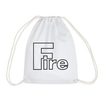 Fire - Turnbeutel - Weiß - Vorne