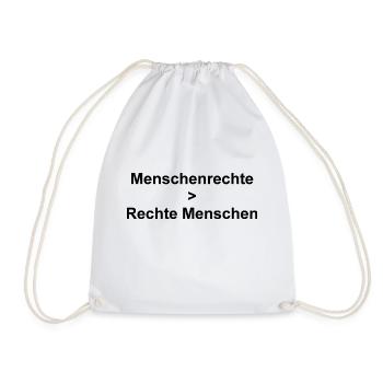 Menschenrechte - Turnbeutel - Weiß - Vorne