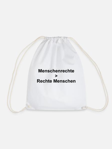 Menschenrechte - Turnbeutel - Weiß