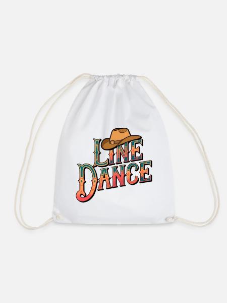 Line Dance Cowboy Hat - Turnbeutel - Weiß