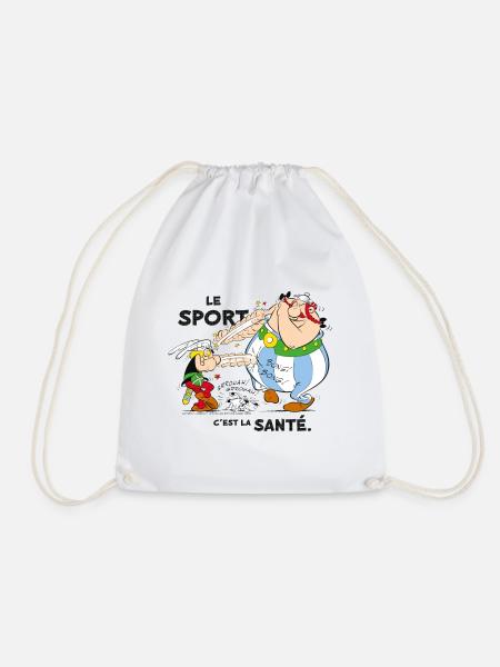 Asterix und Obelix – Sport ist Gesundheit - Turnbeutel - Weiß