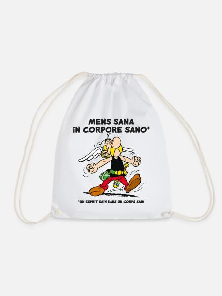Asterix – Ein gesunder Geist in einem gesunden Körper - Turnbeutel - Weiß