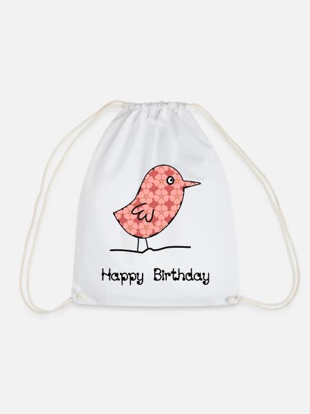 JAHRESTAG. ALLES GUTE ZUM GEBURTSTAG!. ALLES GUTE ZUM GEBURTSTAG!. - Turnbeutel - Weiß