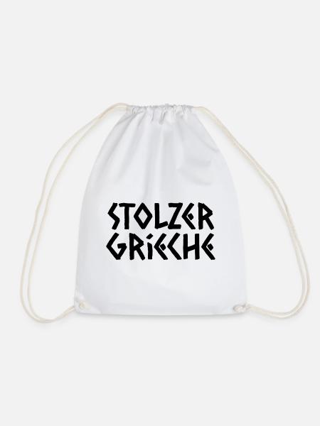 Stolzer Grieche - Turnbeutel - Weiß