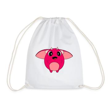Knuffig, süß und plüschig - Turnbeutel - Weiß - Vorne