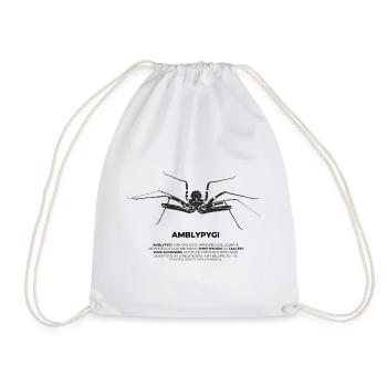 Geißelspinne - Amblypygi - Turnbeutel - Weiß - Vorne