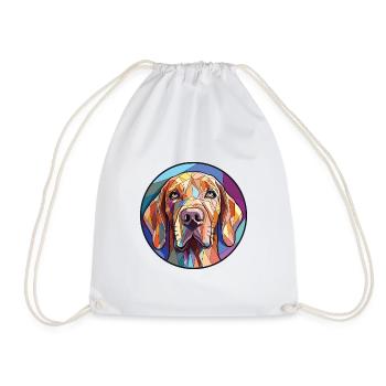 Braco Italiano Hunderasse Aquarell Illustration - Turnbeutel - Weiß - Vorne