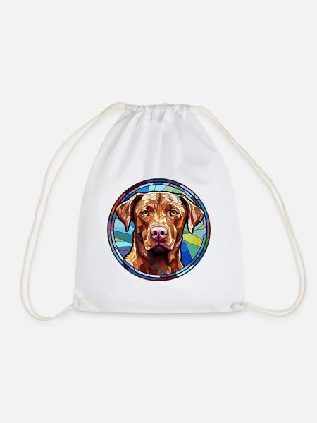 Chesapeake Bay Retriever Hunderasse Aquarell Glas - Turnbeutel - Weiß