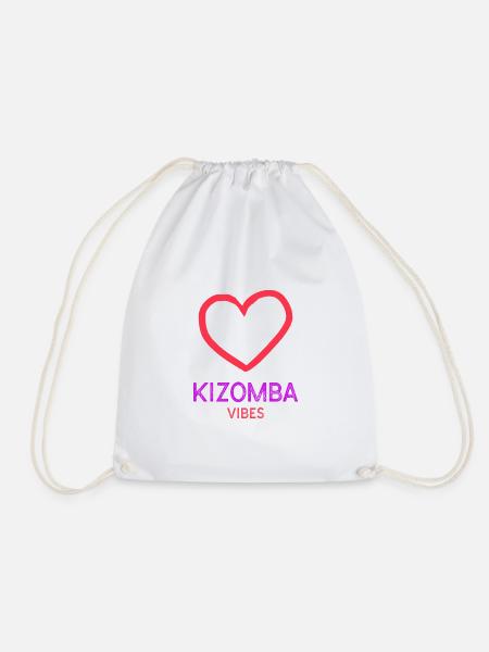 Herz-Kizomba-Tanz - Turnbeutel - Weiß