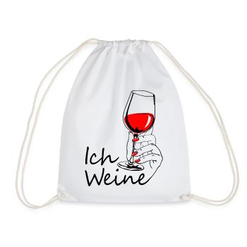 Ich weine - Turnbeutel - Weiß - Vorne