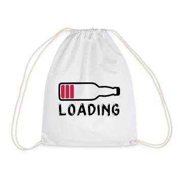 Laden Bier trinken - Laden - Turnbeutel - Weiß - Vorne