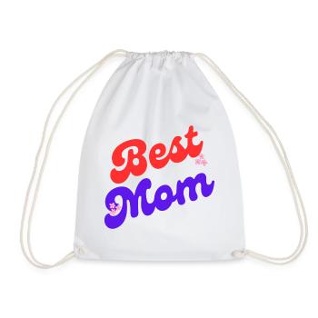 Best Mom - Turnbeutel - Weiß - Vorne