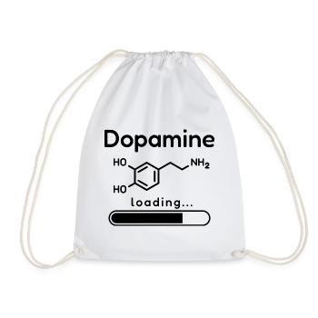 Design der Dopamin-Lademolekülchemie - Turnbeutel - Weiß - Vorne