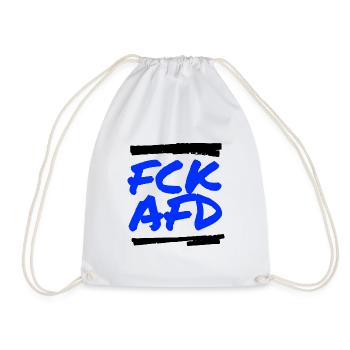 FCK AFD - Turnbeutel - Weiß - Vorne
