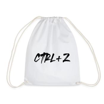 Ctrl+Z - Turnbeutel - Weiß - Vorne