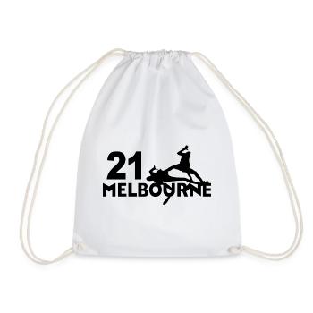Tennisspieler 21, Melbourne, Australien - Turnbeutel - Weiß - Vorne